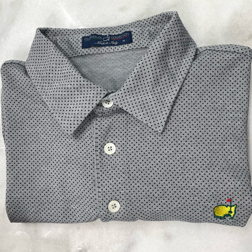 MASTERS Clubhouse Collection Cotton Jacquard Golf Polo Size XL Shirt.   14